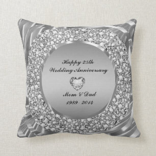 Coussin 25e Wedding Anniversary