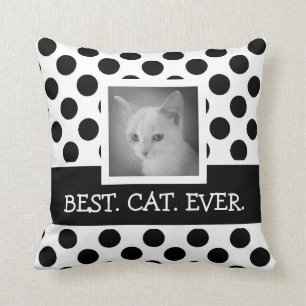 Coussin 2 a dégrossi le pois mignon de BW avec des photos