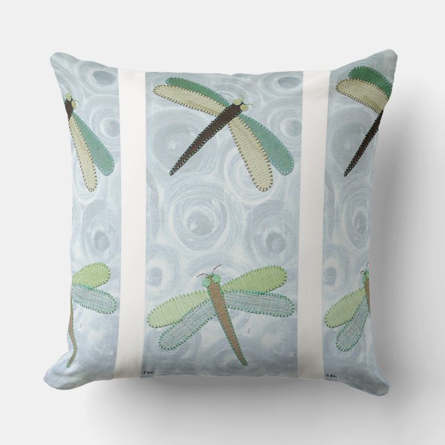 Coussin 2 libellules #1 (Recto)