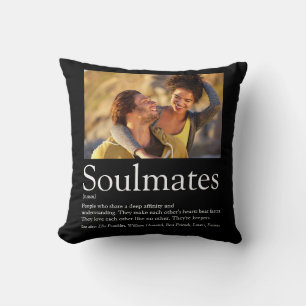 Coussin 2 Photos Soulmates Définition Noir Et Blanc