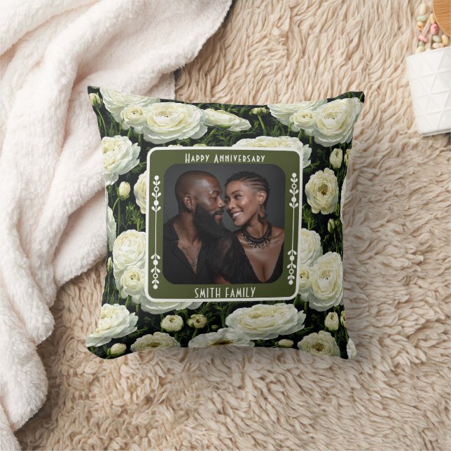 Coussin 2E Anniversaire Mariage Sentimental Pillow (Couverture)