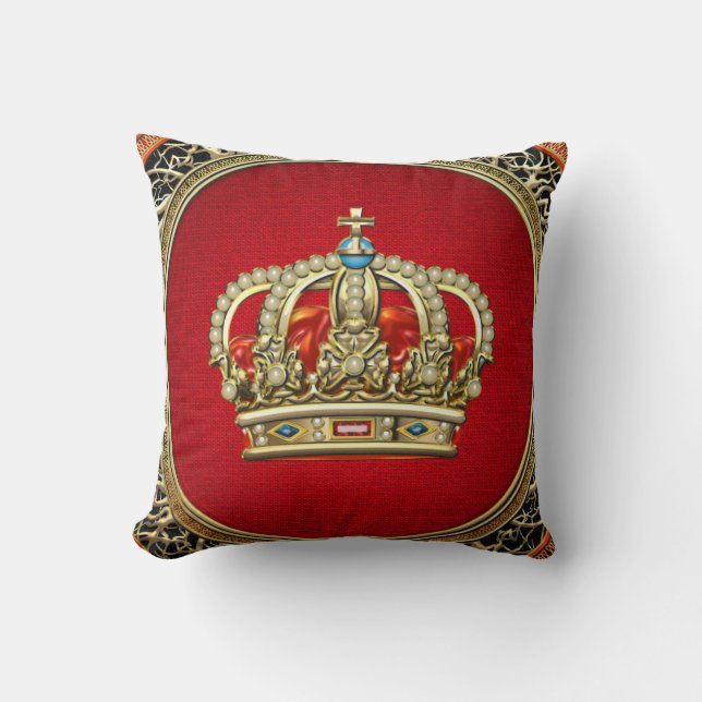Coussin [300] Prince-Princesse Roi-Reine Crown [Belg.Gold] (Recto)