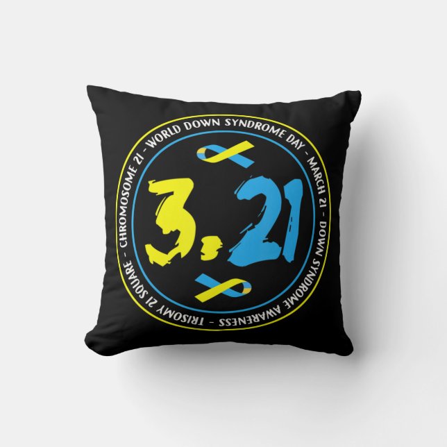 Coussin 321 Sensibilisation mondiale au syndrome de Down p (Recto)