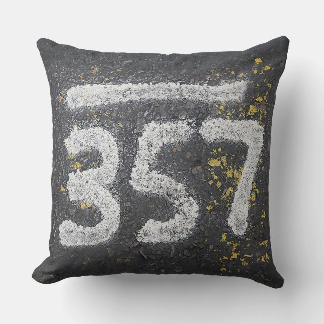 Coussin 357 Mason's and Angel Number (Recto)