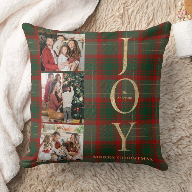 Coussin 3 Buffalo photo Plaid Christmas (Créateur téléchargé)