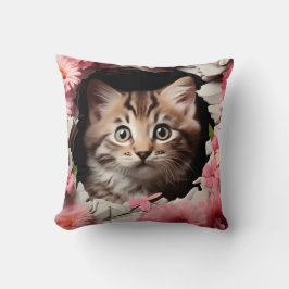 Coussin 3D cat pillow