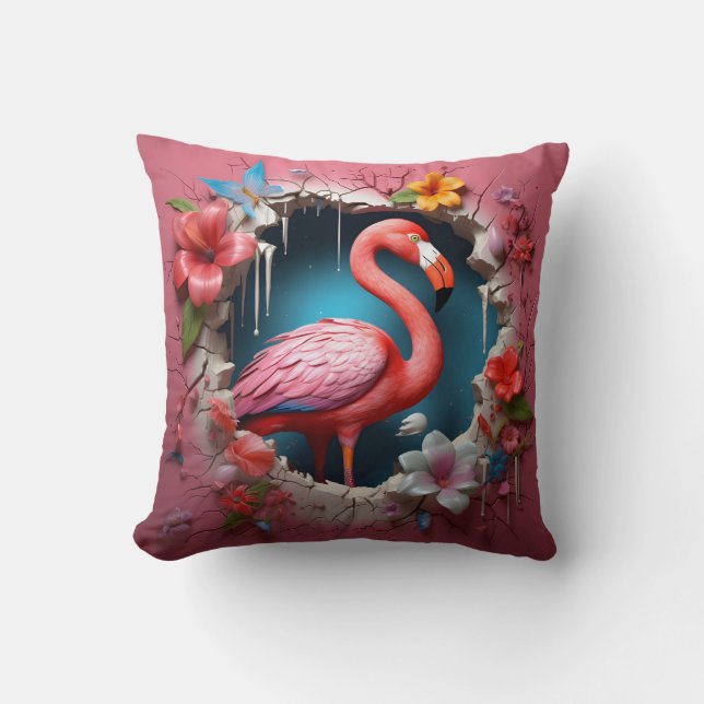 Coussin 3D flamingo cushion (Recto)