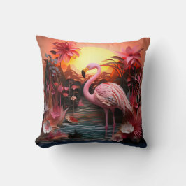 Coussin 3D flamingo cushion