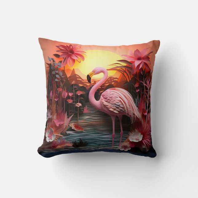 Coussin 3D flamingo cushion (Recto)