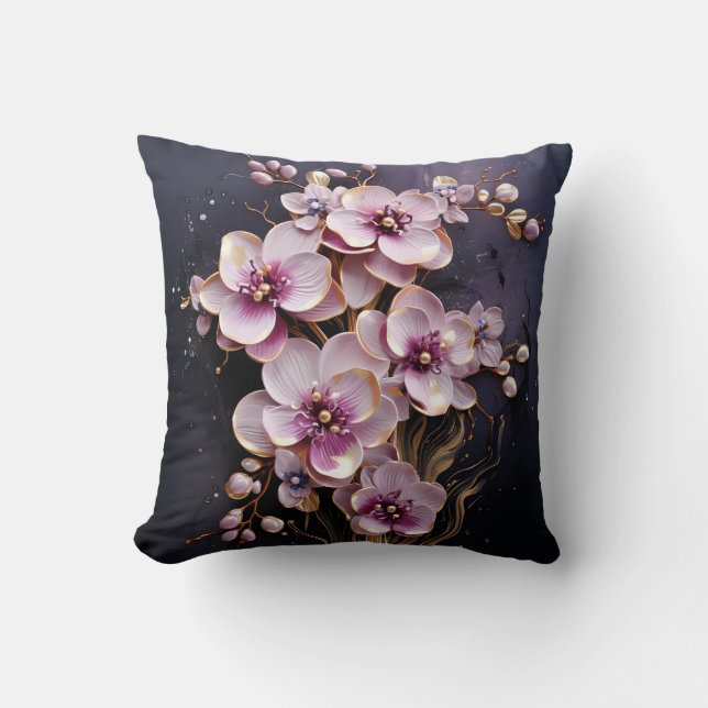 Coussin 3D orchid pillow (Recto)