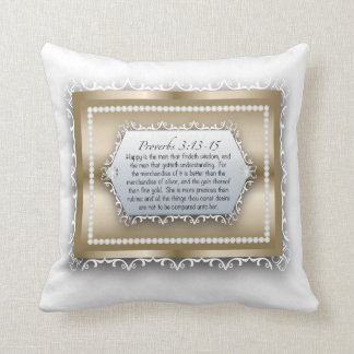 Coussin 3h13 chrétien de proverbes de citation de bible