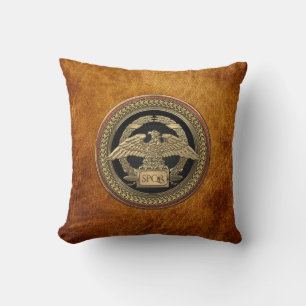 Coussin [400] Aigle impérial d'or romain sur médaillon d'o