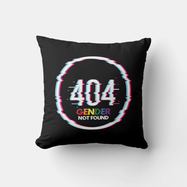 Coussin 404 Sexe introuvable | Drôle LGBTQ | Fierté (Recto)