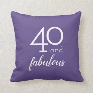 Coussin 40 et carreau fabuleux et quarantième de violette