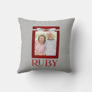 Coussin 40th Ruby Wedding Annivsersary Photo