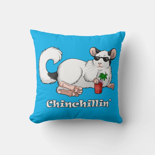 Coussin 41 cm X 41 cm de jet de Chinchillin (Recto)