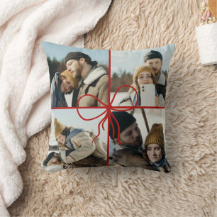 Coussin 4 Photo Noeud Papillon Noël Nouveaux Mariés Modern