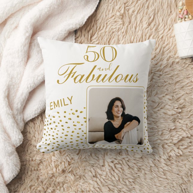 Coussin 50 et Fabulous Gold Parties scintillant Photo 50e  (Couverture)