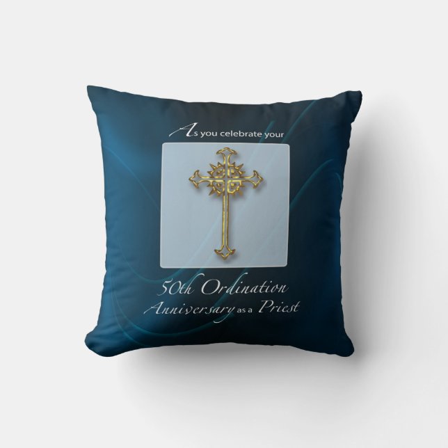 Coussin 50e anniversaire de l'ordination du prêtre (Recto)
