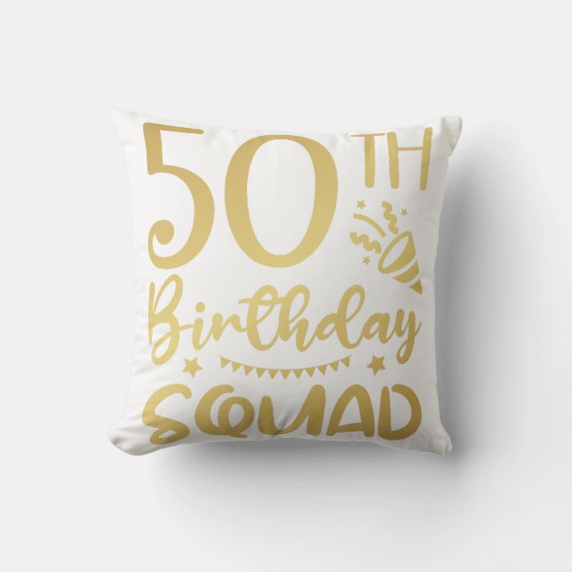 Coussin 50e Anniversaire Escouade 50 (Recto)