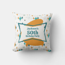 50e anniversaire fête Retro Mid Century N'importe