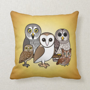 Coussin 5 hiboux de Birdorable