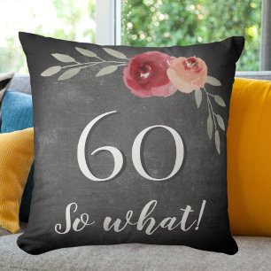 Coussin 60 Alors quelle aquarelle Chalkboard 60e anniversa