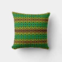 67Ébène Lime Moderne Africain Noir & Vert Géométri