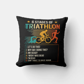 Coussin 6 Étapes Des Athlètes De Triathlon Triathlètes Cou