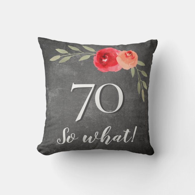 Coussin 70 Alors quelle aquarelle Chalkboard 70e anniversa (Recto)