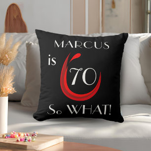 Coussin 70 donc ce drôle vin rouge 70e anniversaire