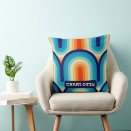 Coussin 70s Rainbow Curves