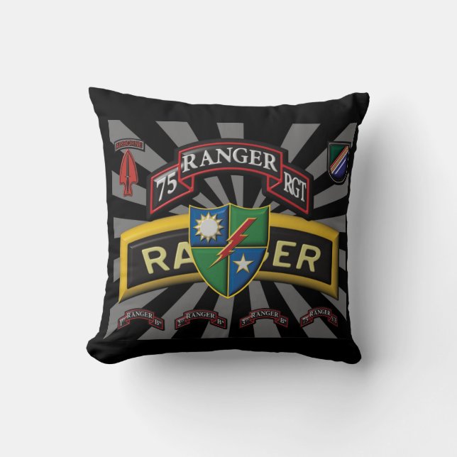 Coussin 75e régiment de Rangers (Recto)