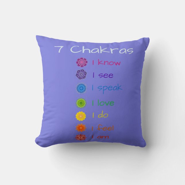 Coussin 7 chakras (Recto)