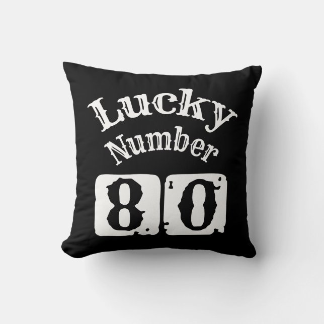 Coussin 80 - Lucky Numéro 80 Luck (Recto)