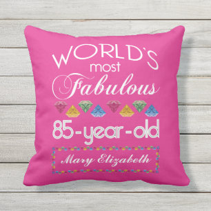 Coussin 85e anniversaire des plus fabuleux joyaux colorés 