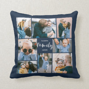 Coussin 8 Collage photo Famille moderne personnalisée  Ma