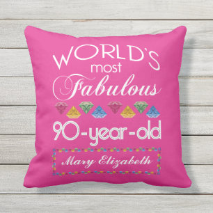 Coussin 90e anniversaire des plus fabuleux joyaux colorés 