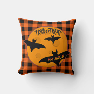 Coussin À damiers Halloween