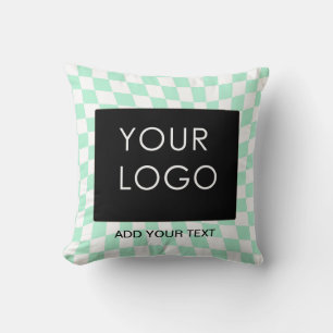 Coussin à damiers Monnaie Personnalisable Entreprise Ajout