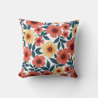 Coussin à fleurs