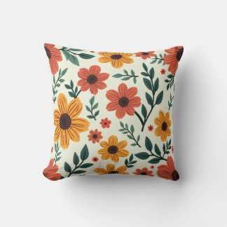 Coussin à fleurs