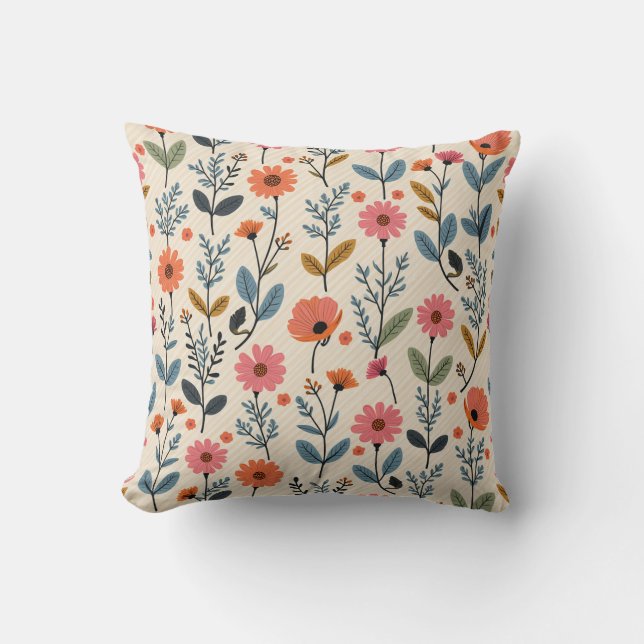 coussin à fleurs, coussin (Recto)