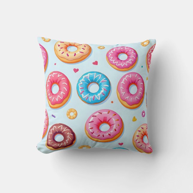 Coussin à impression de beignet (Recto)