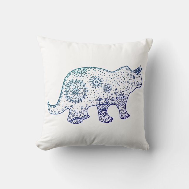 Coussin à jeter Dino Mood (Recto)