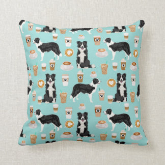 coussin à la frontière de Collie Coffee