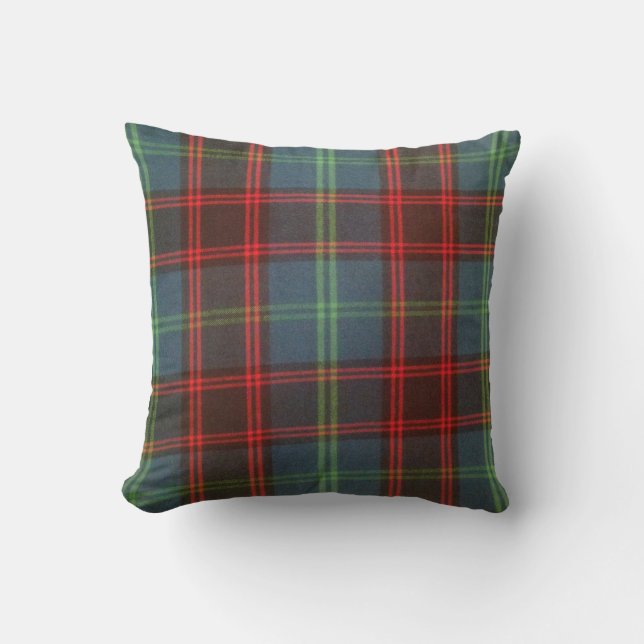 Coussin à la maison 41 cm X 41 cm de tartan (Recto)