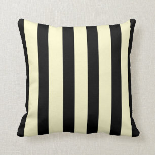 Coussin à la mode Noir et Crème > SquareThrow
