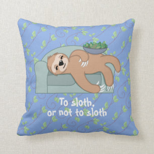 Coussin À la paresse ou pas à la paresse dormant avec le