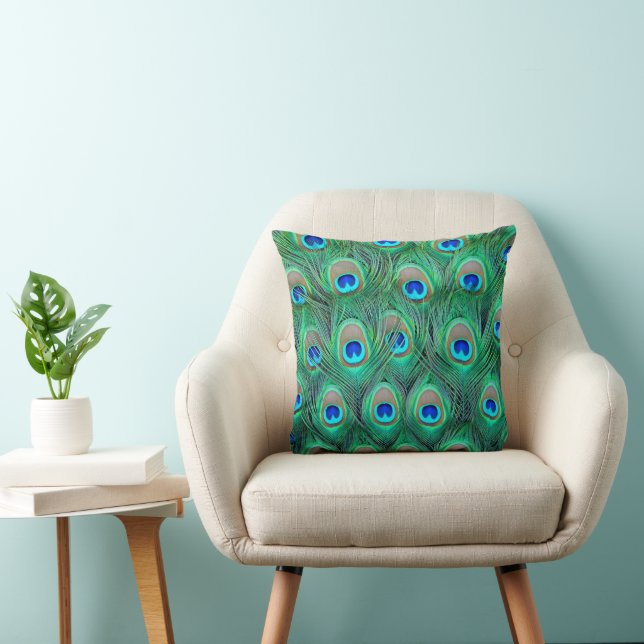 Coussin à lancer Abstrait Peacock (Chaise)